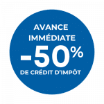 Réduction d'impôts 50%
